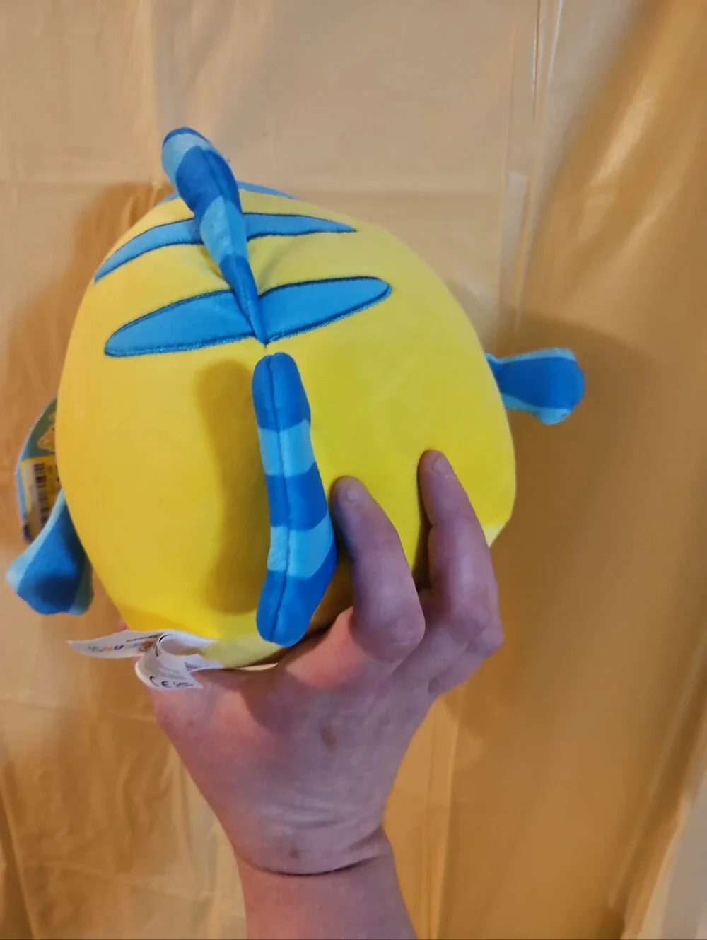 Squishmallows Disney Little Mermaid Flounder Plush 8”: NEW